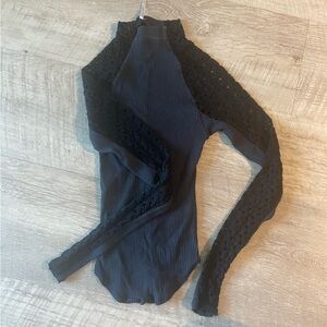 FREE PEOPLE black long sleeve top